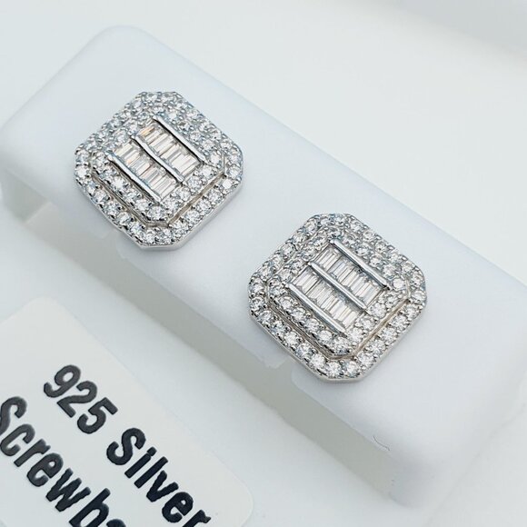 925 Sterling Silver Cubic Zirconia Earrings, U19254782 - Picture 10 of 11